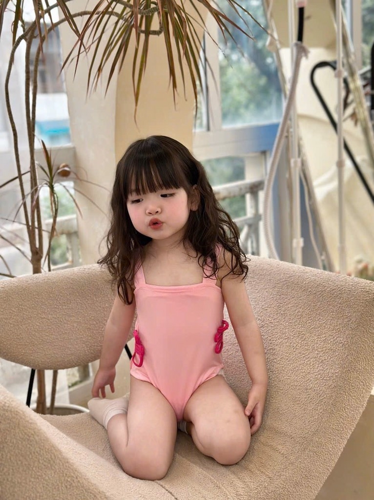 ĐỒ BƠI HỒNG CUTE CHO BÉ GÁI SẴN (SALE 45k)