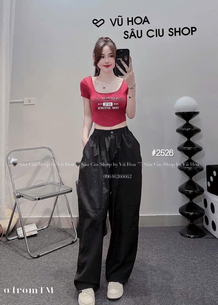 QUẦN GIÓ HAREM 2 TÚI DÁNG THỤNG NỮ