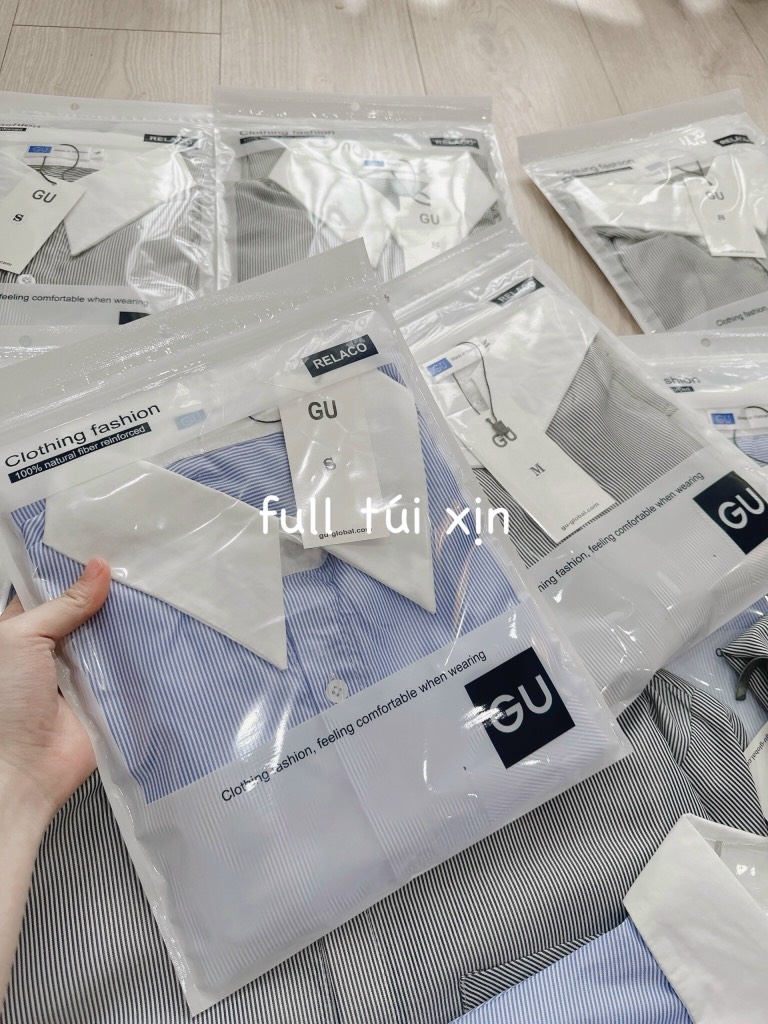 SƠ MI GU CỔ TẦU TAY VẠT ĐỆM VAI - xả 59k