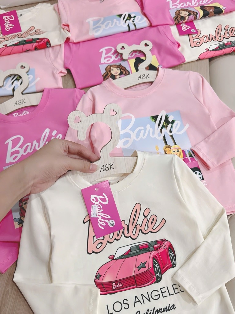 SET 3 ÁO DÀI TAY BARBIE BÉ GÁI