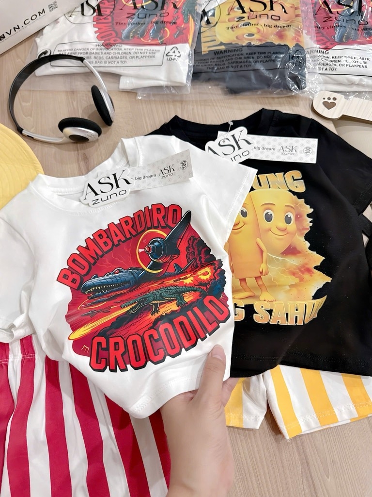 SET 2 BỘ BOMBARDINO BÉ TRAI SẴN