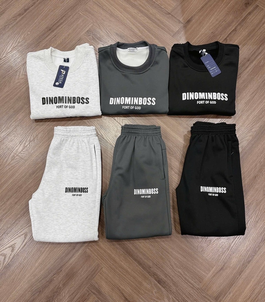 BỘ DÀI NỈ DINO 3 MÀU NAM THU ĐÔNG