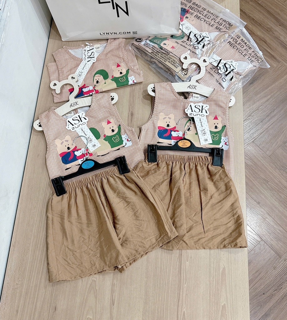 SET BỘ TONE NÂU CHO BÉ TRAI BÉ GÁI SẴN(XẢ 45k)