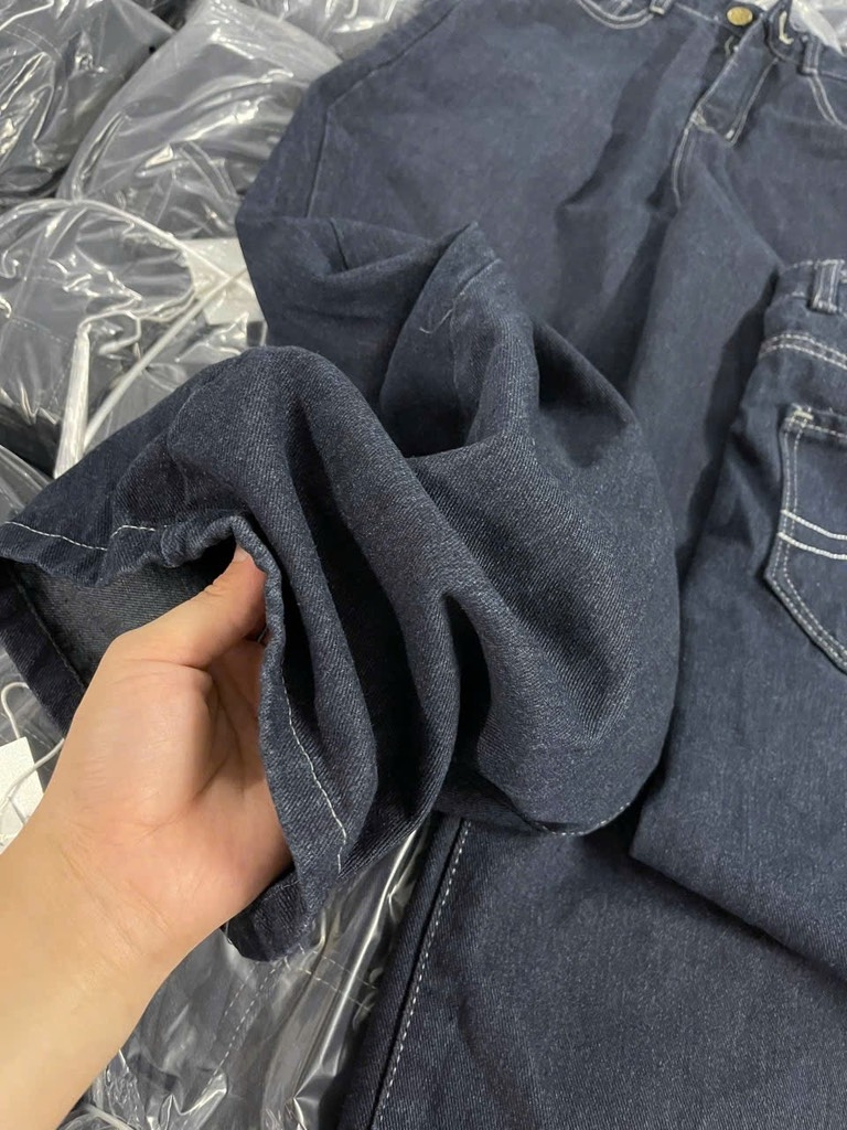 QUẦN BÒ NỮ SUÔNG XANH ĐẬM