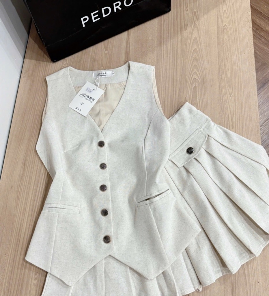 SÉT VÁY SÁT NÁCH LINEN NỮ SẴN