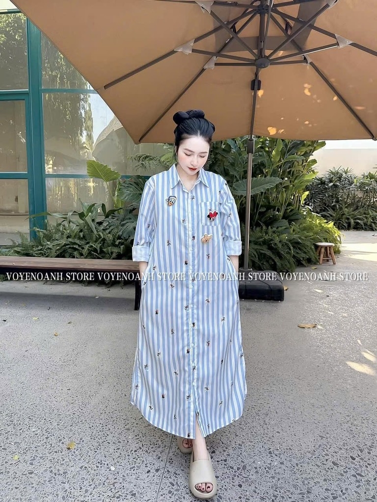 VÁY SƠ MI MK KÈM TAG NỮ SẴN(XẢ 109k