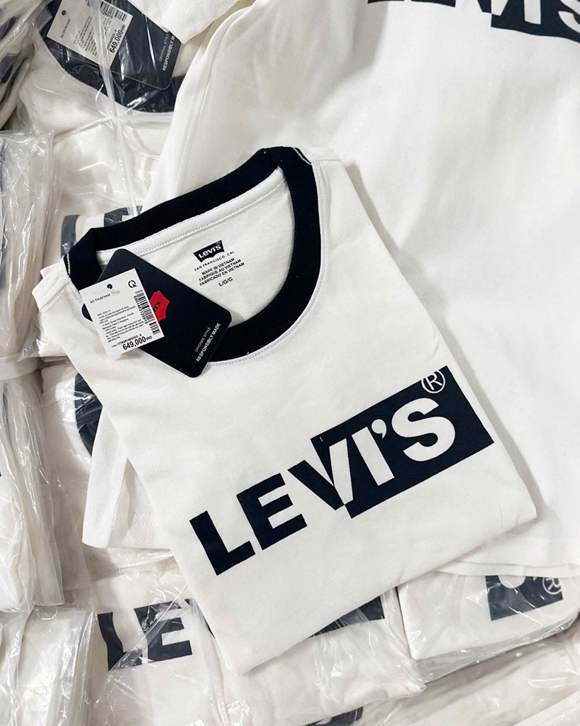 ÁO PHÔNG LEVIS CỔ TRÒN CỘC TAY NAM SẴN
