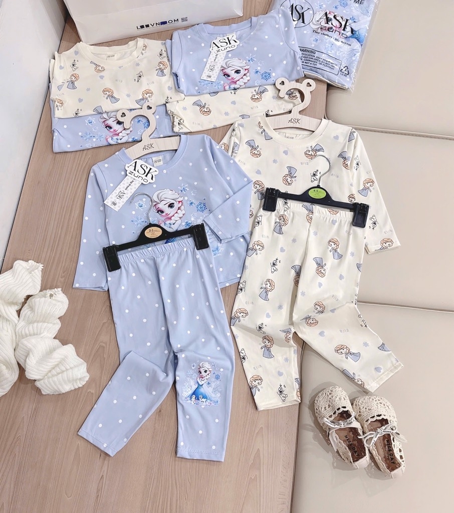 SET 2 BỘ DÀI EOSA TONE BE DƯƠNG BÉ GÁI