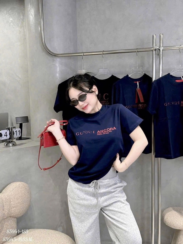ÁO PHÔNG TEE CỘC TAY 2 MÀU NỮ