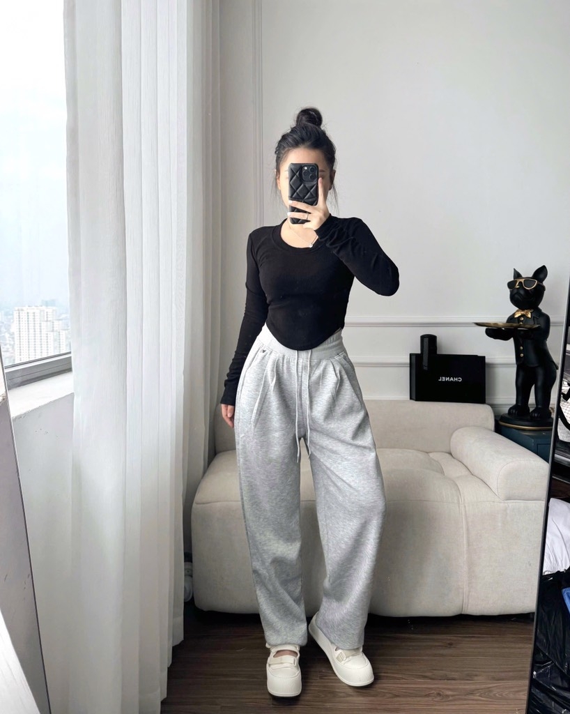 QUẦN CẠP LEN DÂY RÚT NỮ CHẤT UMI XỊN SIÊU ĐẸP SẴN