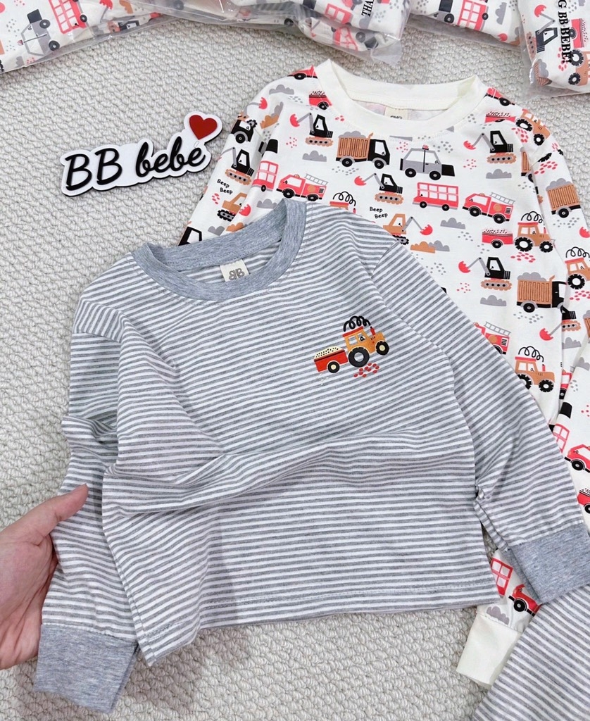 SET 2 BỘ DÀI OTO NHÍ MÀU ĐỎ KẺ GHI BÉ TRAI SẴN