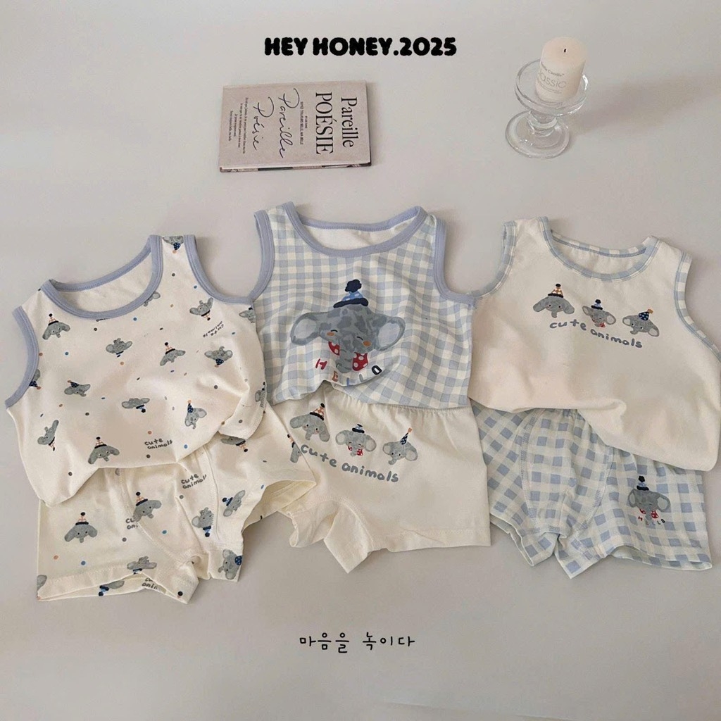 SET 3 BỘ ANIMALS BÉ TRAI BÉ GÁI SẴN ( SALE 99k)