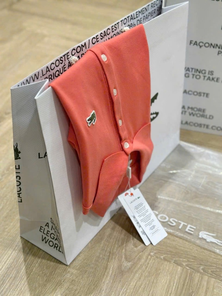 ÁO POLO CÁ SẤU MÀU CAM ĐÀO NỮ