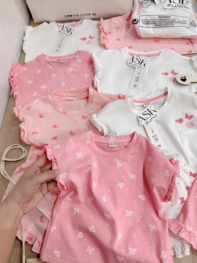 SET 3 BỘ TONE HỒNG BÉ GÁI