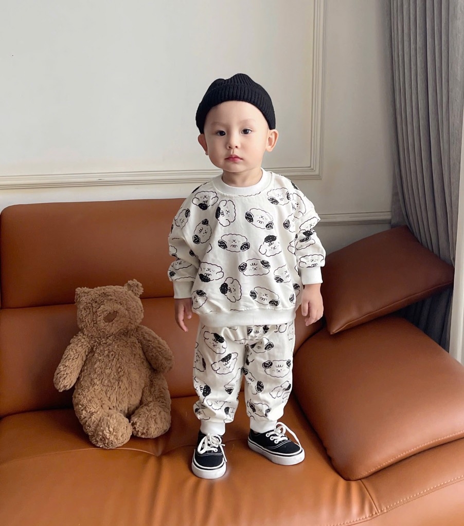 BỘ NỈ DÀI BST COVER BÉ TRAI 4 MÀU