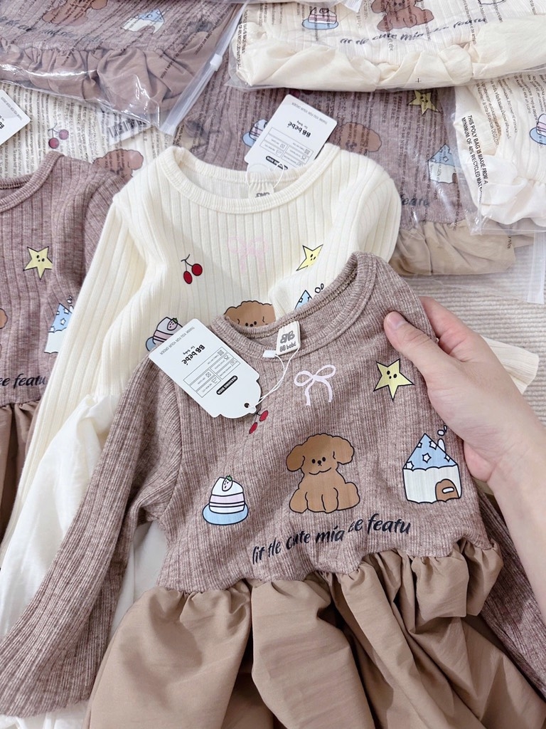 VÁY HOẠ TIẾT CHO BÉ SẴN
