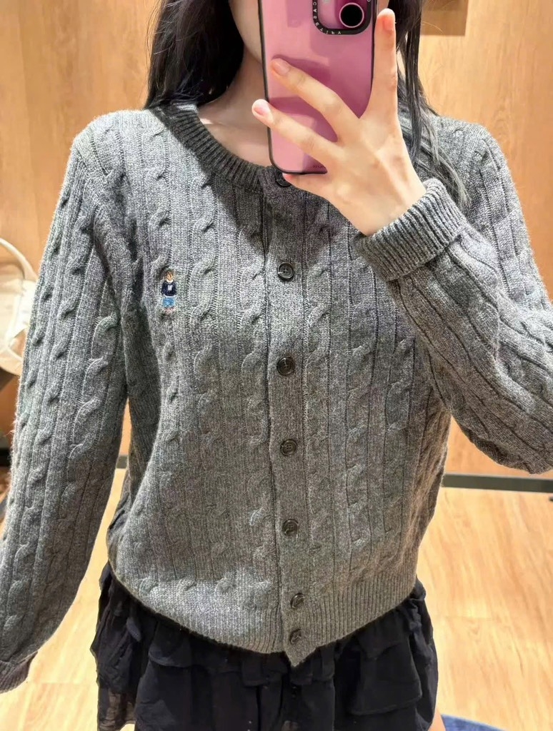 ÁO LEN XÁM CARDIGAN GẤU WHO NỮ THU ĐÔNG