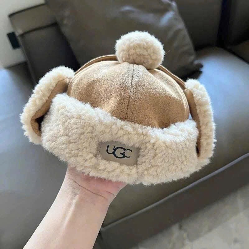 KHĂN MŨ - SET MŨ UGG KÈM KHĂN QUÀNG CỔ BÉ TRAI BÉ GÁI THU ĐÔNG