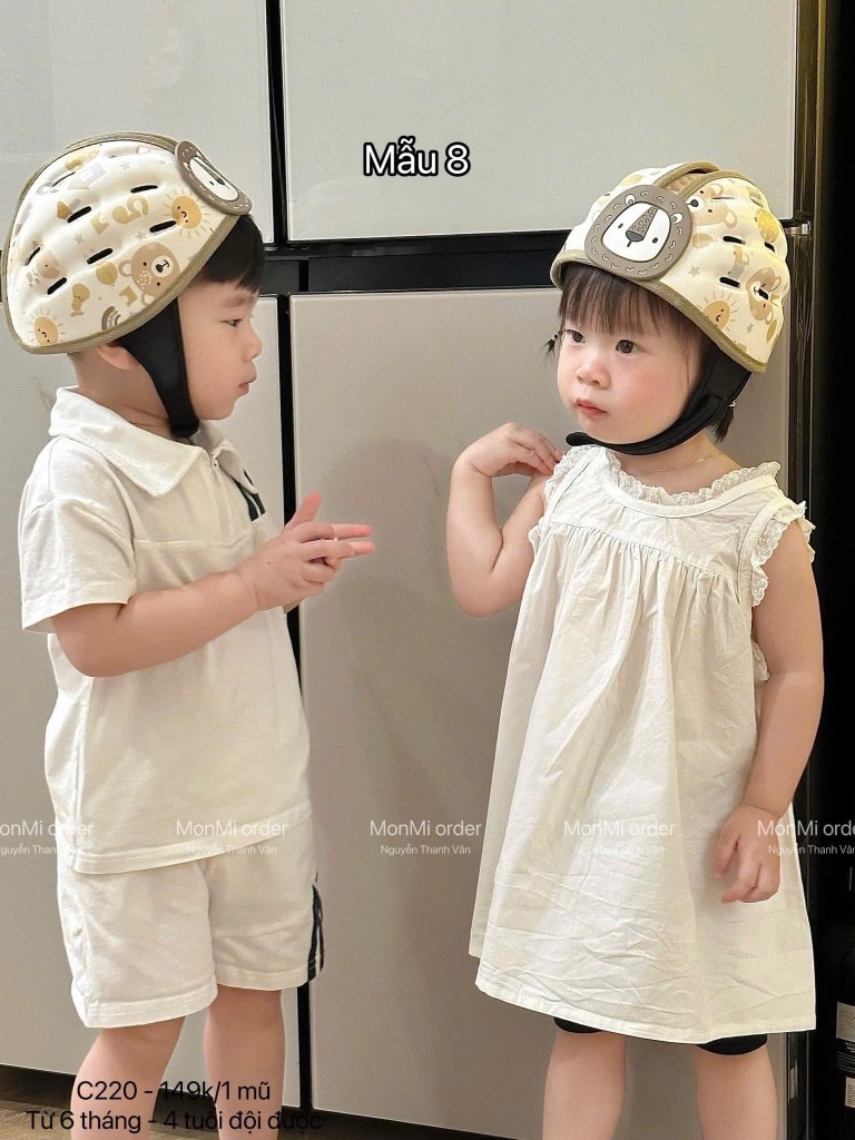 ĐỒ GIA DỤNG - MŨ BẢO HIỂM BÉ TRAI BÉ GÁI (SALE 99k)