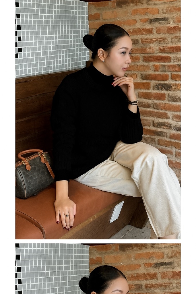 ÁO LEN NỮ ZR CỔ TRÒN TÚI 2 BÊN THU ĐÔNG SẴN