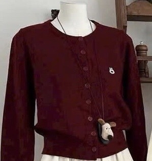 ÁO LEN CADIGAN KÈM GẤU QC NỮ