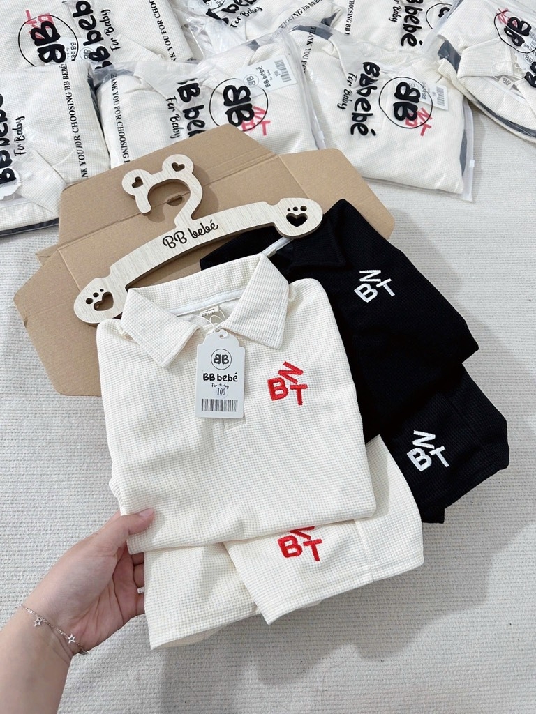 SET 2 BỘ TỔ ONG BNT ĐEN BE BÉ TRAI BÉ GÁI SẴN XẢ 80k)