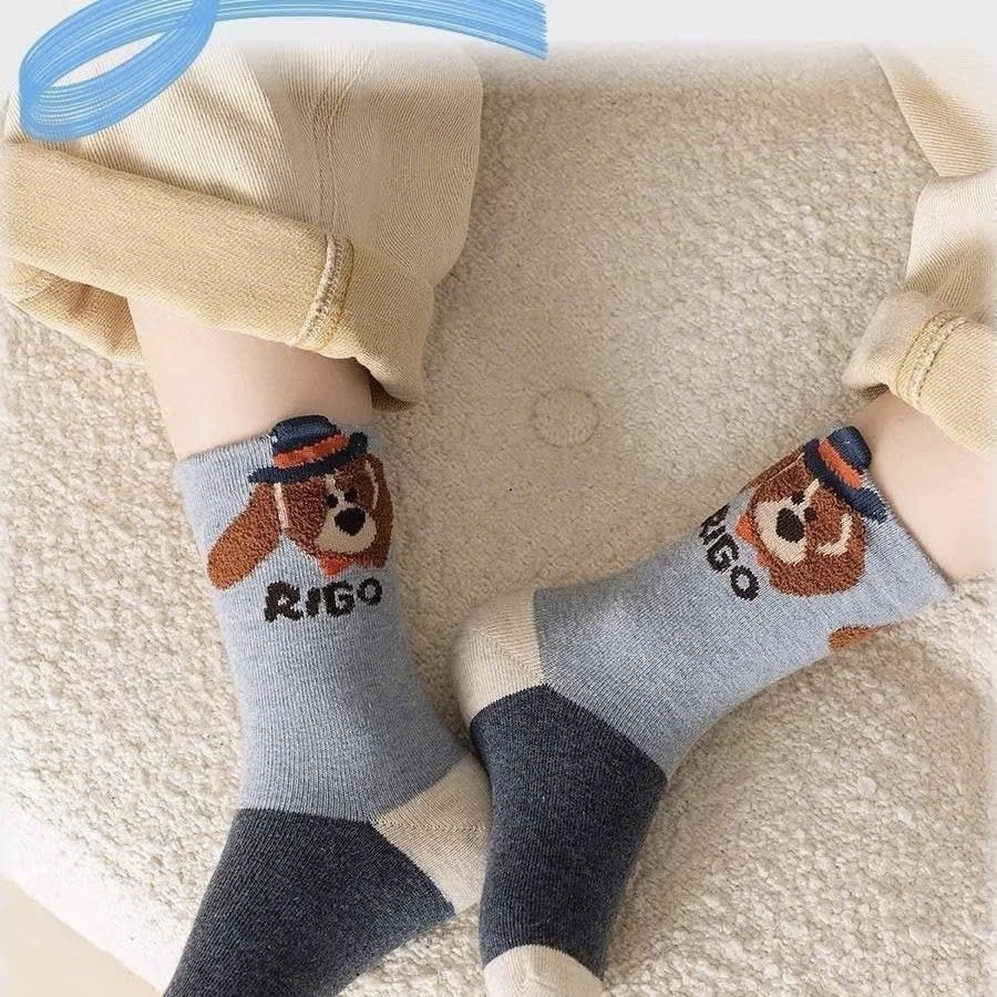 ĐỒ LÓT - SET 10 ĐÔI TẤT COTTON CUTE BÉ TRAI BÉ GÁI