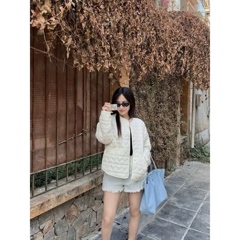 ÁO PHAO NỮ ZR TRẦN TIM TÚI CÁCH ĐIỆU 2 MẦU THU ĐÔNG SẴN(SALE 169k)