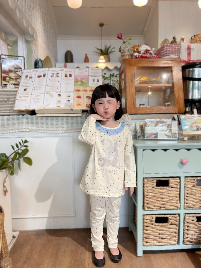SET 2 BỘ DÀI COTTON TÀU TONE TÍM BÉ GÁI