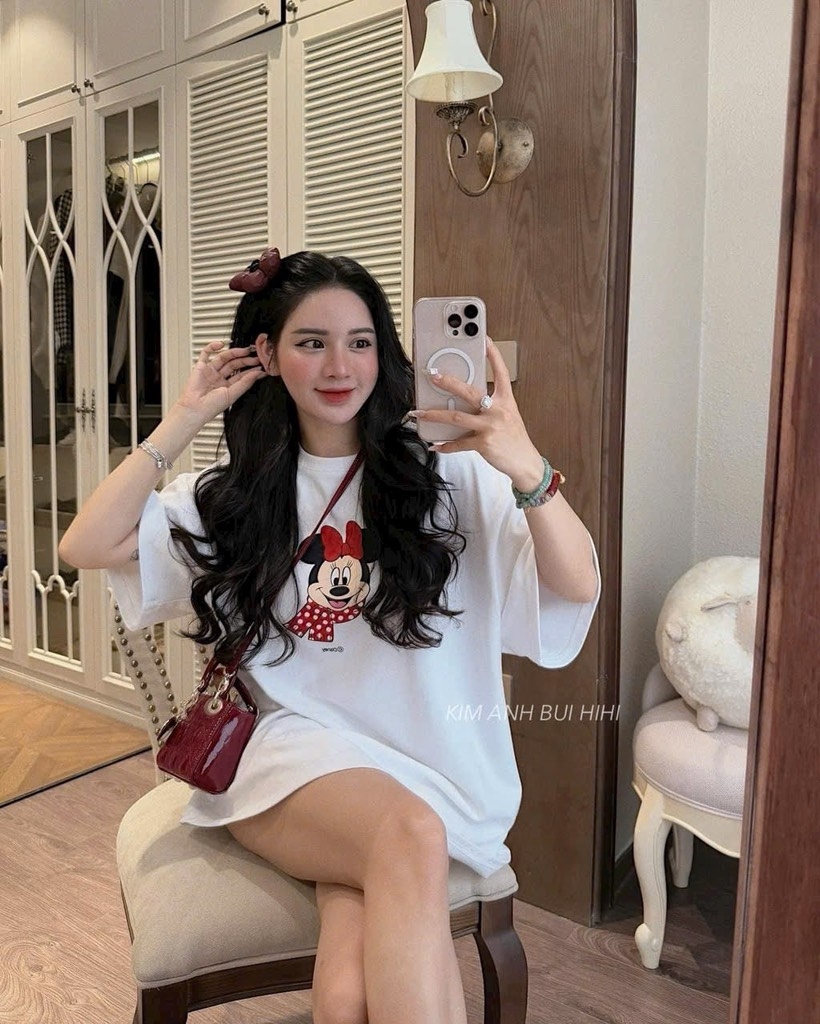 SET ÁO MICKEY QUẦN ĐỎ NỮ (GIÁ GIẢM)