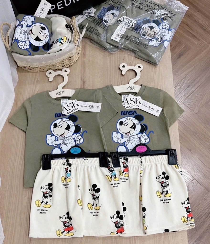 SET BỘ CỘC MICKEY RÊU BÉ TRAI SẴN( xả 59k )