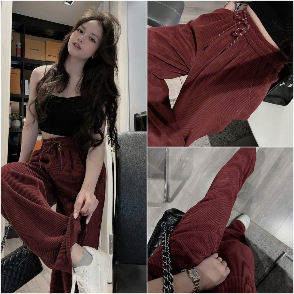 QUẦN NỈ NHUNG 3 MÀU NỮ THU ĐÔNG