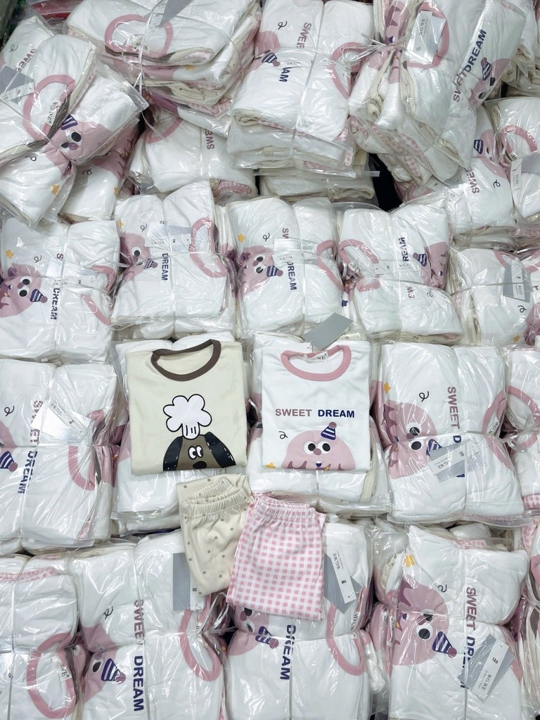 SET 2 BỘ DÀI NỈ LÔNG HỒNG BÉ GÁI