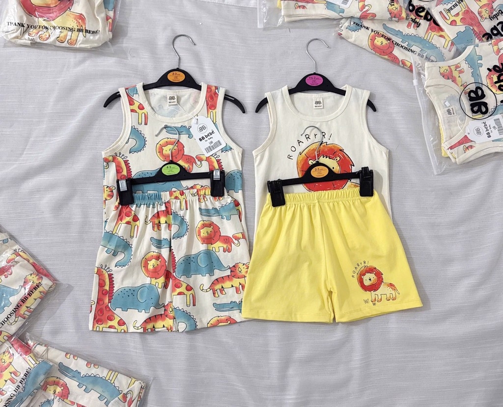 SET 2 BỘ BA LỖ SƯ TỬ VOI HƯƠU BÉ TRAI (SALE 89k)