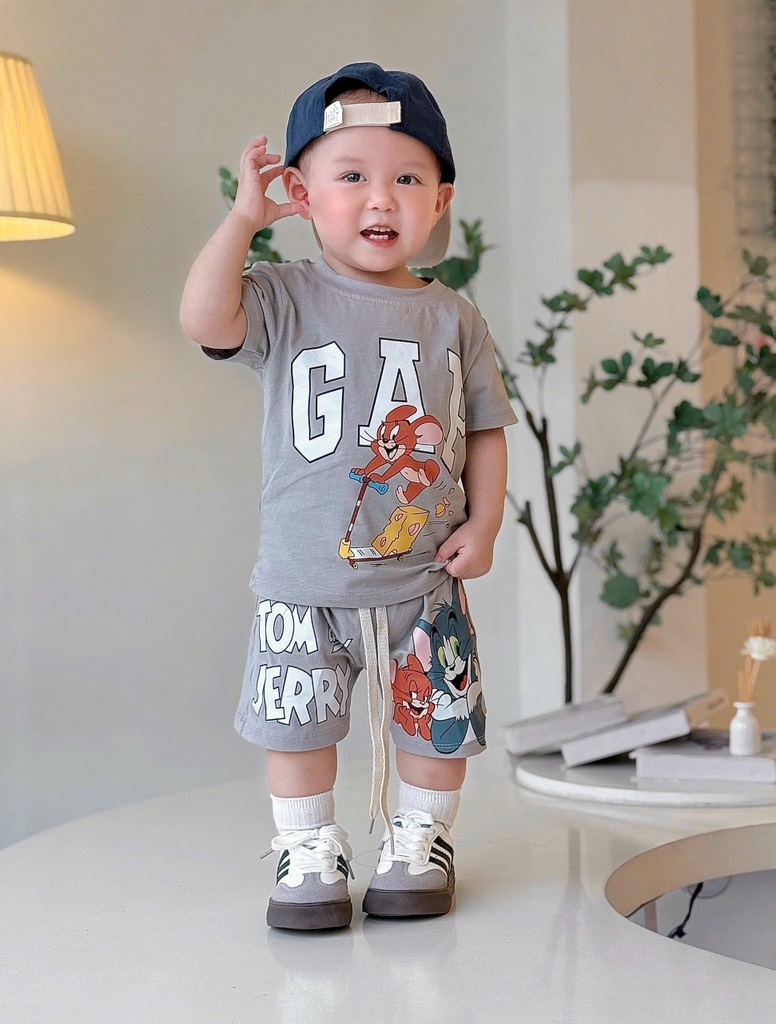 BỘ GAP XÁM MÈO CHUỘT BÉ TRAI