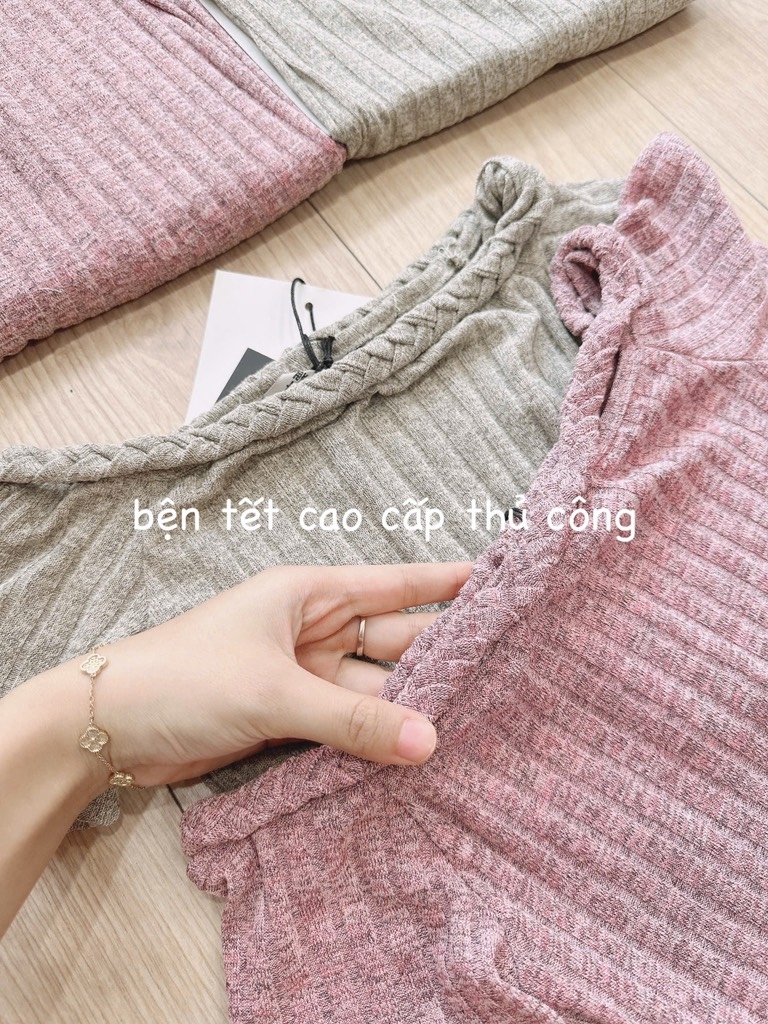VÁY LEN NỮ THỎ BỆN DÂY DÁNG DÀI NỮ SẴN(SALE 119k)