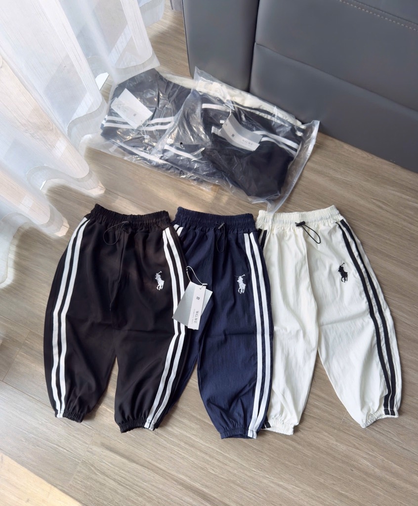 SÉT  3  QUẦN NỈ GIÓ BO GẤU THÊU NGỰA  CHO BÉ SIÊU THOẢI MÁI CHO BÉ VẬN ĐỘNG