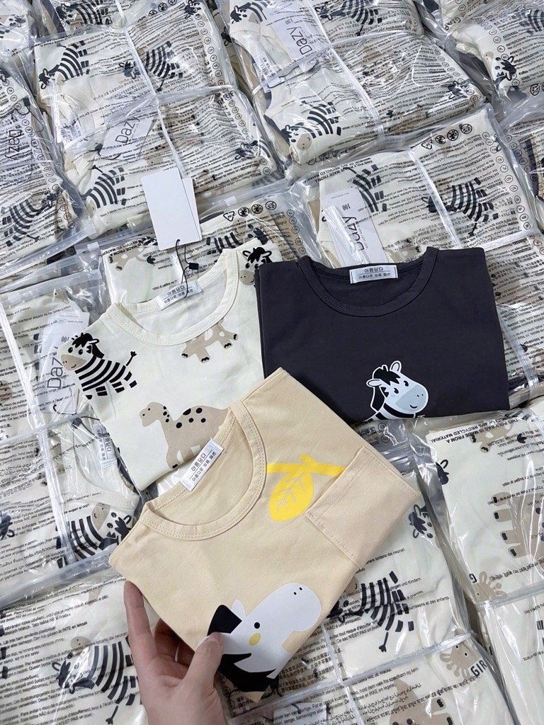 SET 3 ÁO NGỰA VẰN CHO BÉ TRAI SẴN