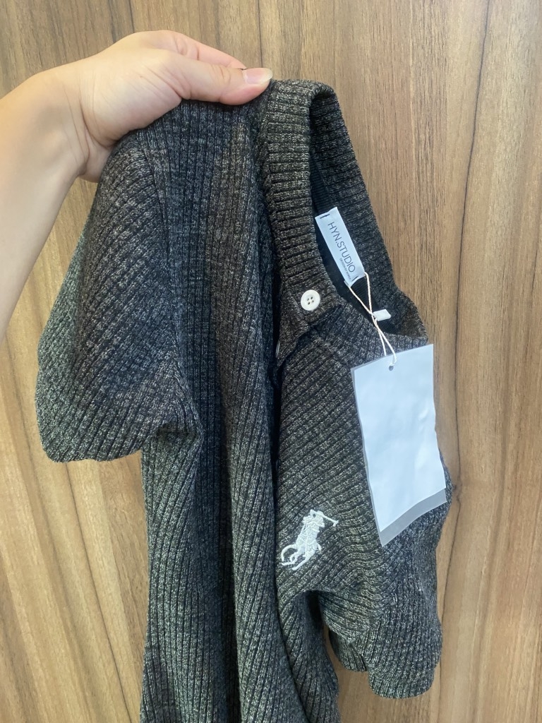 VÁY LEN DỆT XÁM LÔNG CHUỘT NỮ THU ĐÔNG