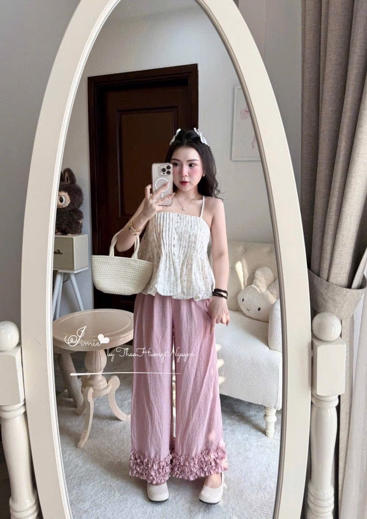 SET BỘ HOA NHÍ 2S QUẦN SUÔNG NỮ