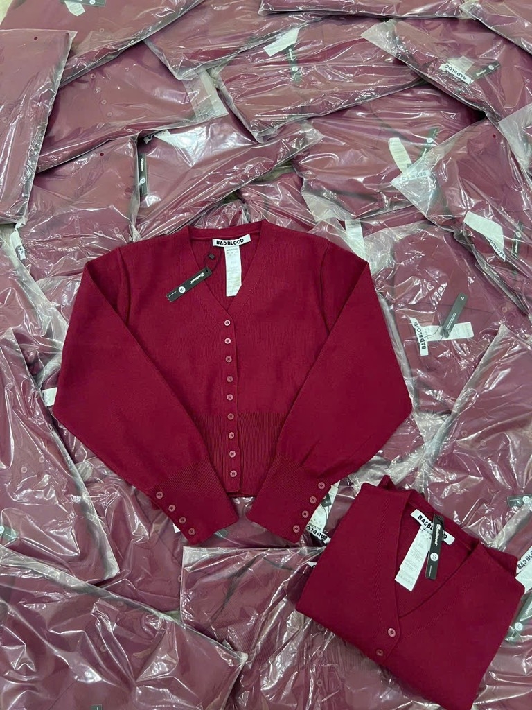 ÁO LEN CARDIGAN MẬN CÚC TAY NỮ THU ĐÔNG SẴN