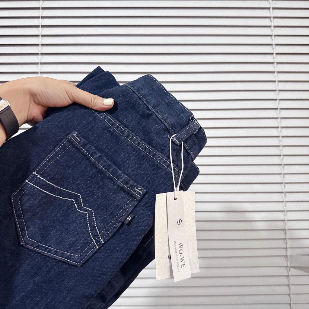 QUẦN BÒ NỮ SUÔNG XANH ĐẬM SẴN(sale 99k)