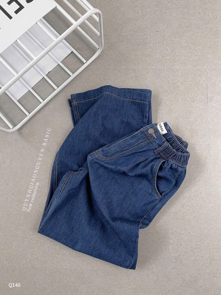 QUẦN BÒ SUÔNG XANH CHUN SAU 1 CÚC NỮ SẴN (SALE 105k)