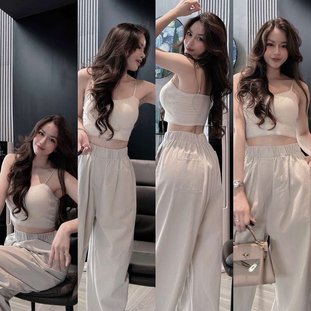 QUẦN KAKI ĐÍNH CÚC NỮ