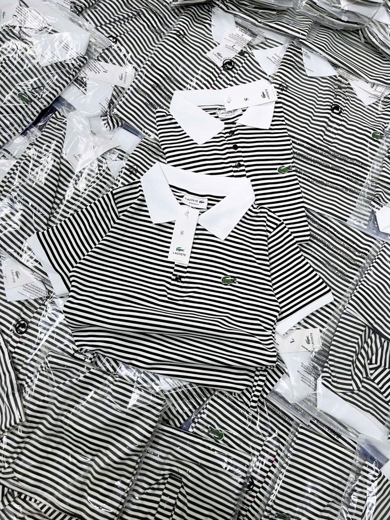 ÁO POLO LACOSTE THÊU CÁ SẤU KẺ NỮ