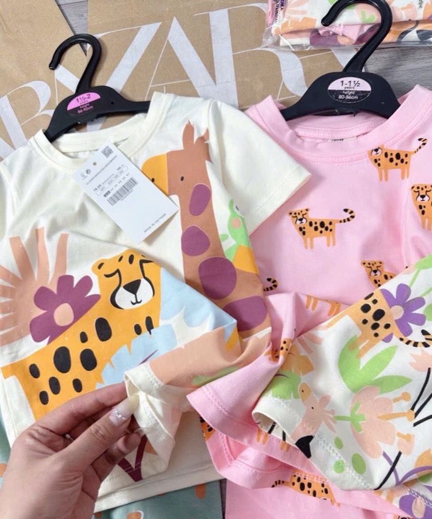 SÉT 3 BỘ NGỐ CỘC ANIMALS BÉ TRAI BÉ GÁI
