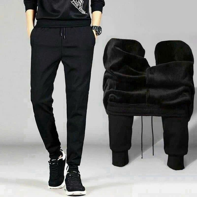 QUẦN JOGGER NAM NỈ LÓT LÔNG SIÊU ẤM CO DÃN TỐT SẴN