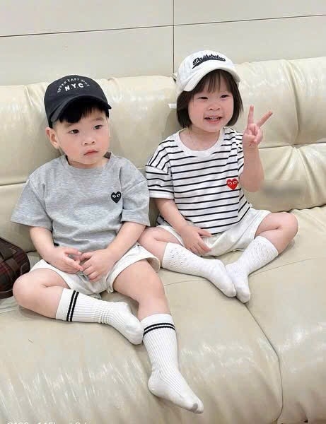 SET 3 ÁO COTTON THÊU TIM CHO BÉ TRAI XUẤT XỊN NEW 2025