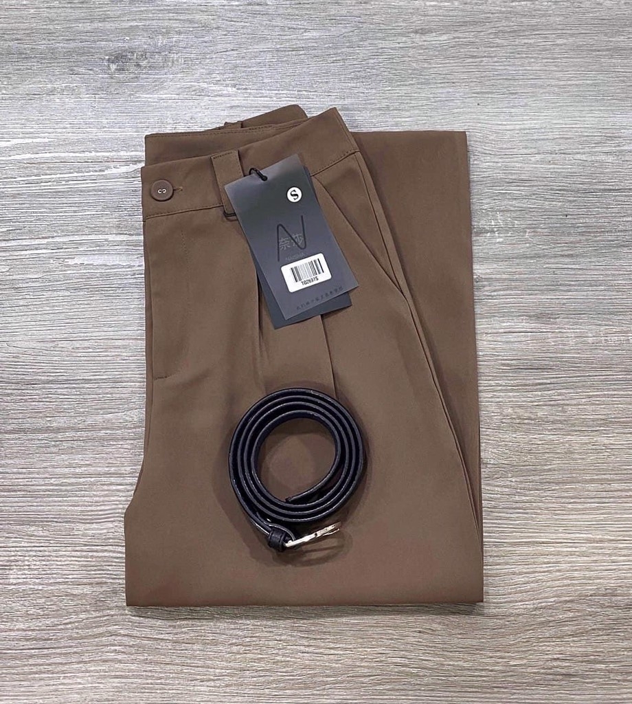 QUẦN BAGGY VẢI ĐỈA TO KÈM ĐAI(xả 50k)