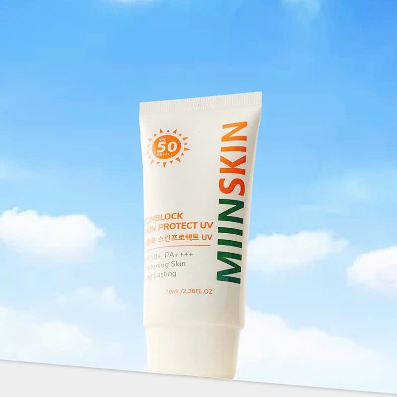 Combo serum dưỡng trắng 5% Niacinamide + kem chống nắng vật lý Miinskin